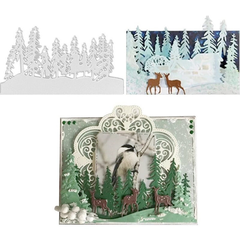 Christmas Tree Forest Carbon Steel Crafting Dies a