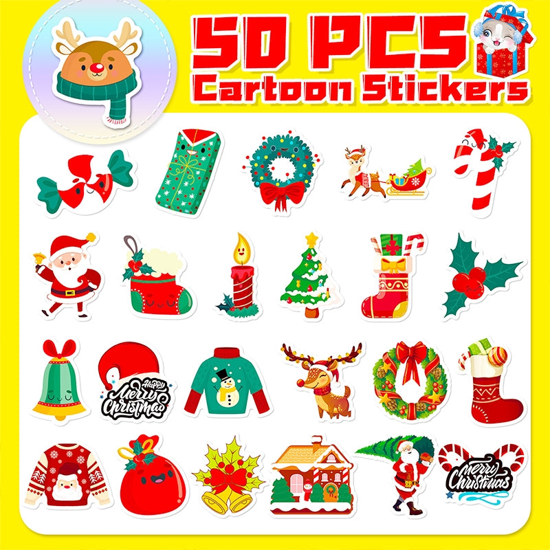 Christmas Vinyl Decorative Stickers b1