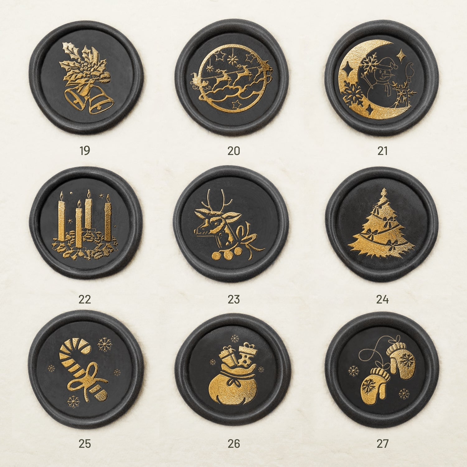 Christmas Wax Seal Stamp (27 Designs) Christmas-3