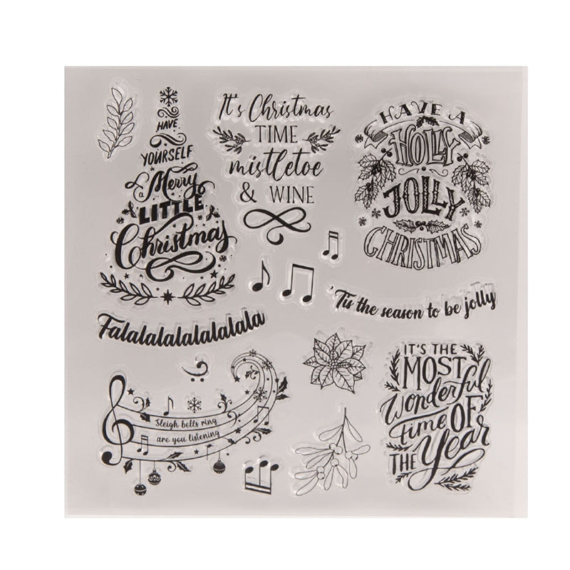 Christmas Borders and Dividers Clear Silicone Stamps - Journal