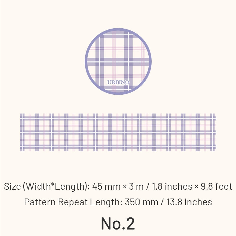 Classic Grid Pattern Washi Tape sku-2