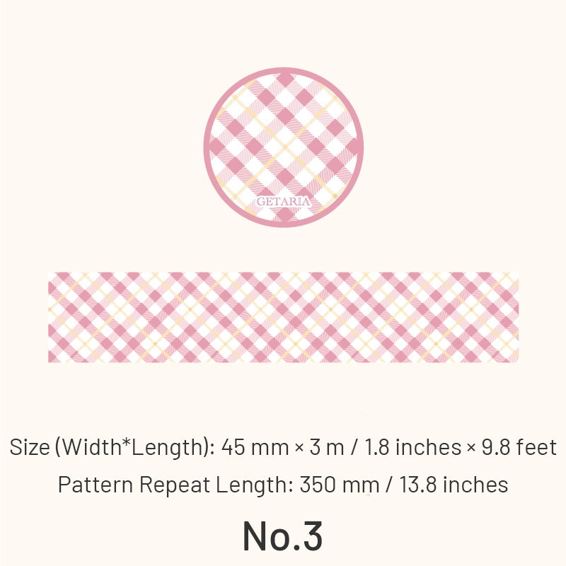 Classic Grid Pattern Washi Tape sku-3