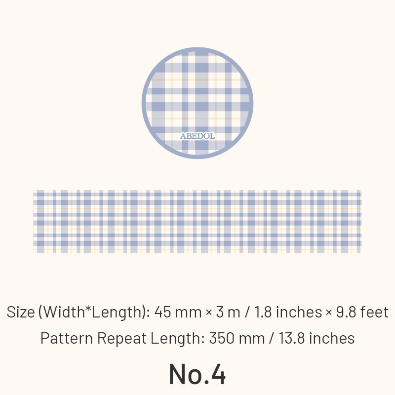 Classic Grid Pattern Washi Tape sku-4