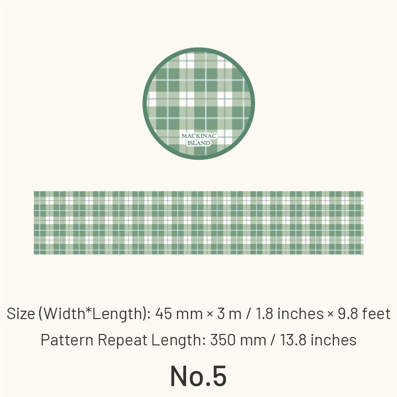 Classic Grid Pattern Washi Tape sku-5