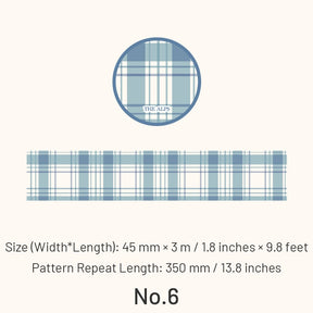 Classic Grid Pattern Washi Tape sku-6