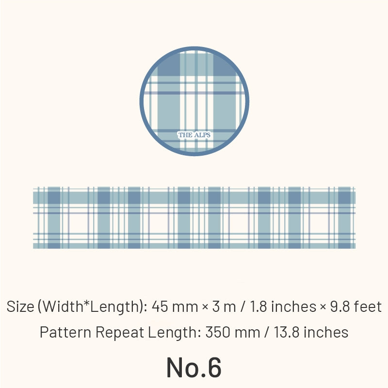 Classic Grid Pattern Washi Tape sku-6