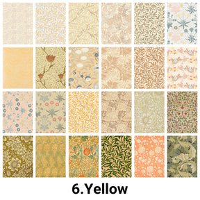 Classic William Morris Pattern Vintage Decorative Paper Yellow