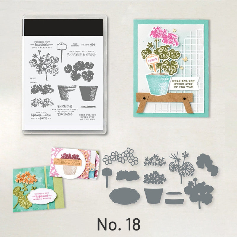 Clear Silicone Stamp and Crafting Dies Set (30 Design) sku-18