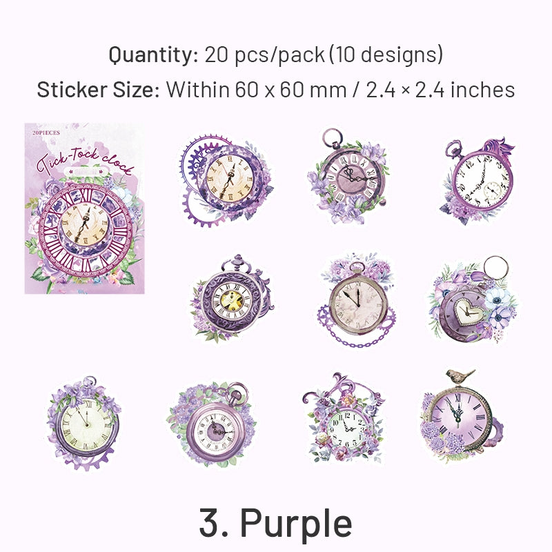 Clock-themed Specialty Ink Washi Stickers sku-3