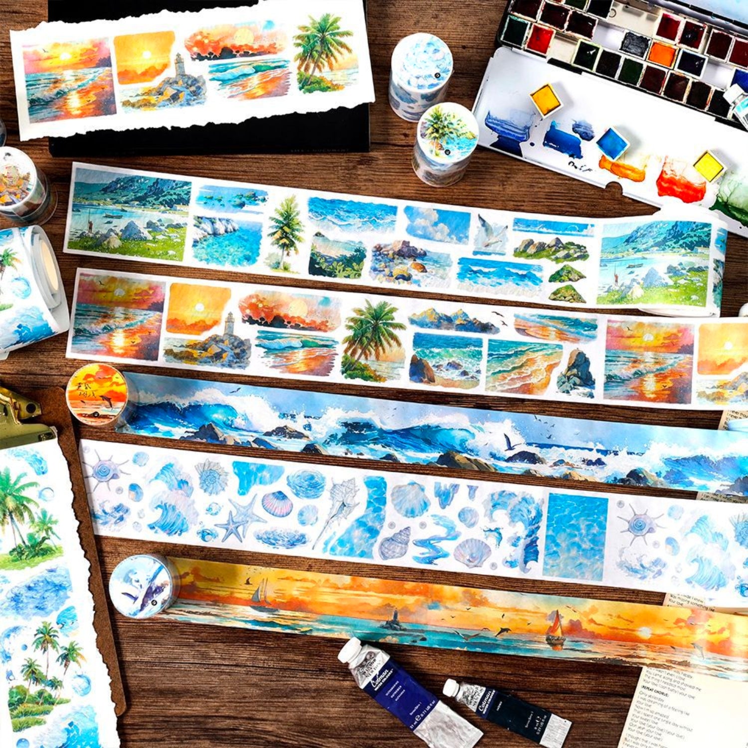 Coastal Scene Decorative Tape3