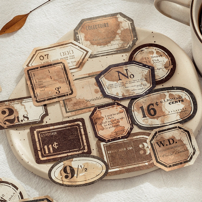 Coffee Aroma Coffee Dyeing Scrapbook Paper Pack c