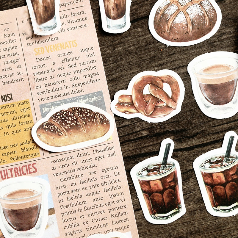 Coffee Beverage Theme Stickers b2
