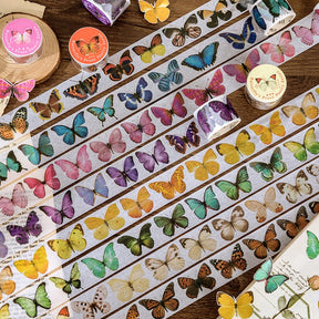 Colorful and Vibrant Butterflies Washi Tape a