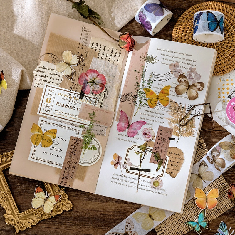 Colorful and Vibrant Butterflies Washi Tape b