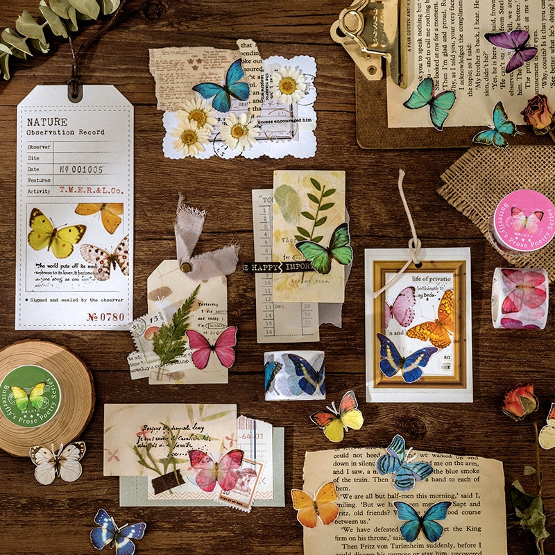 Colorful and Vibrant Butterflies Washi Tape b3