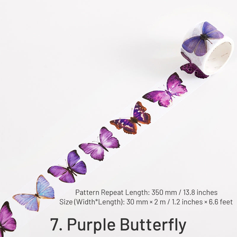 Colorful and Vibrant Butterflies Washi Tape sku-7