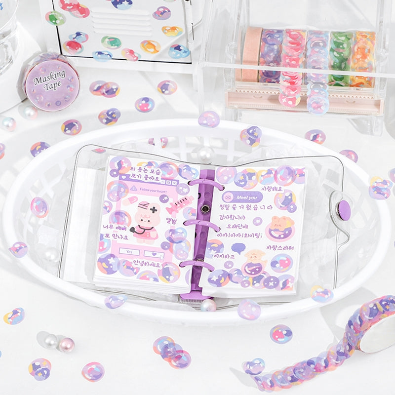 Colorful Bubble Washi Stickers b1