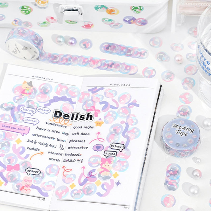 Colorful Bubble Washi Stickers b4