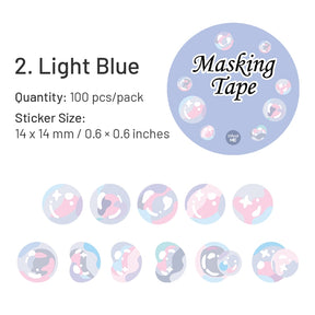 Colorful Bubble Washi Stickers sku-2