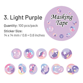 Colorful Bubble Washi Stickers sku-3
