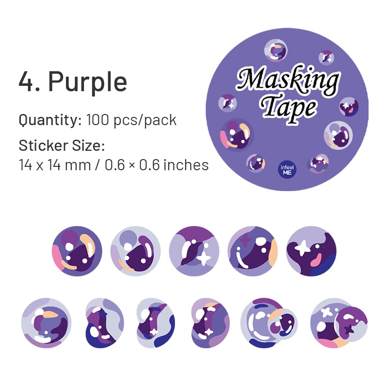 Colorful Bubble Washi Stickers sku-4