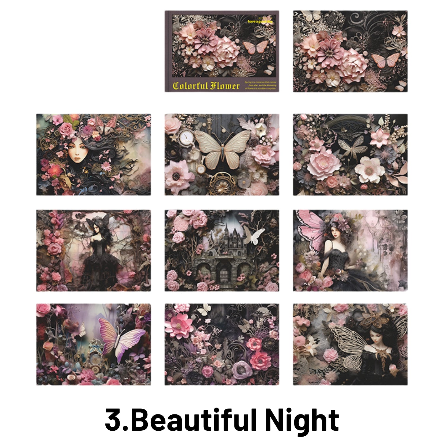 Colorful Flower Language Series Flower Material Book 19