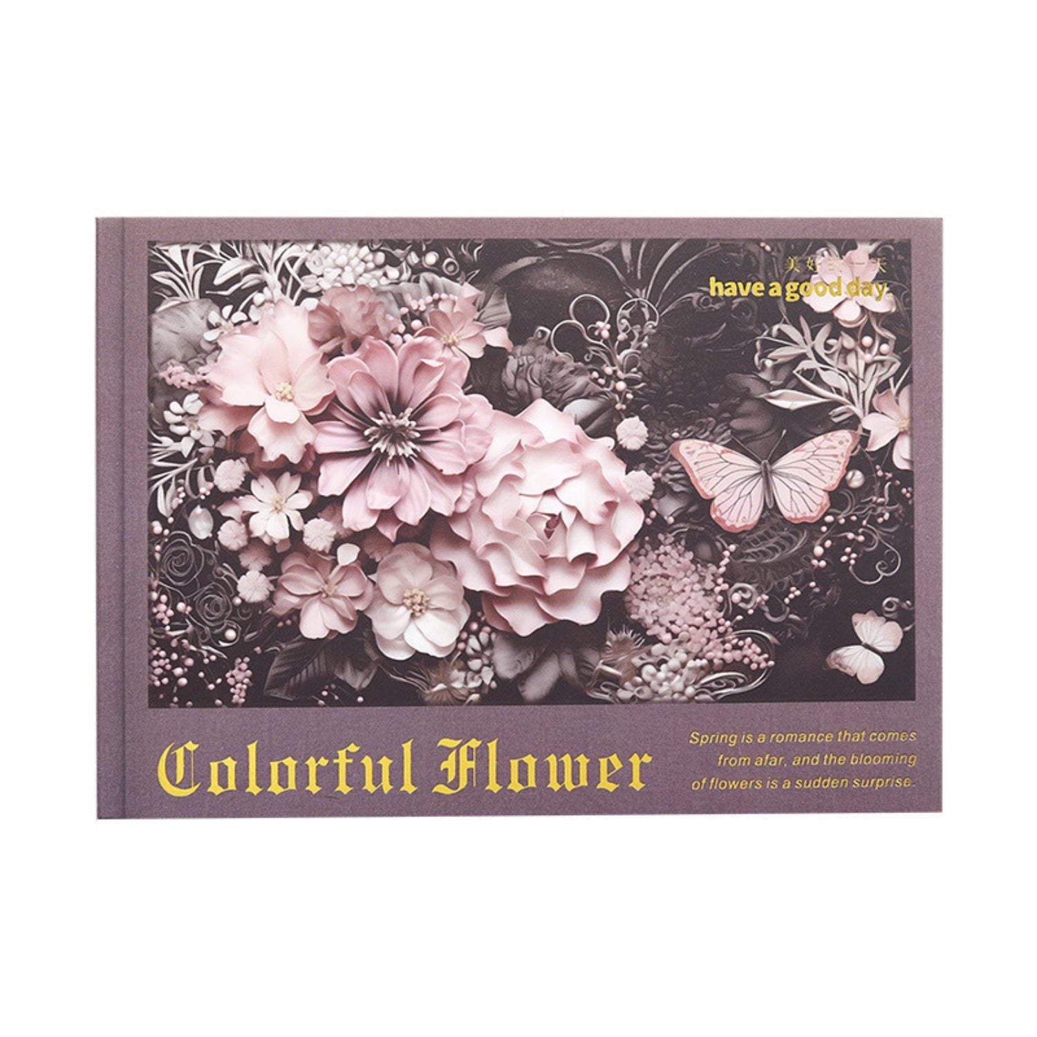 Colorful Flower Language Series Flower Material Book 1