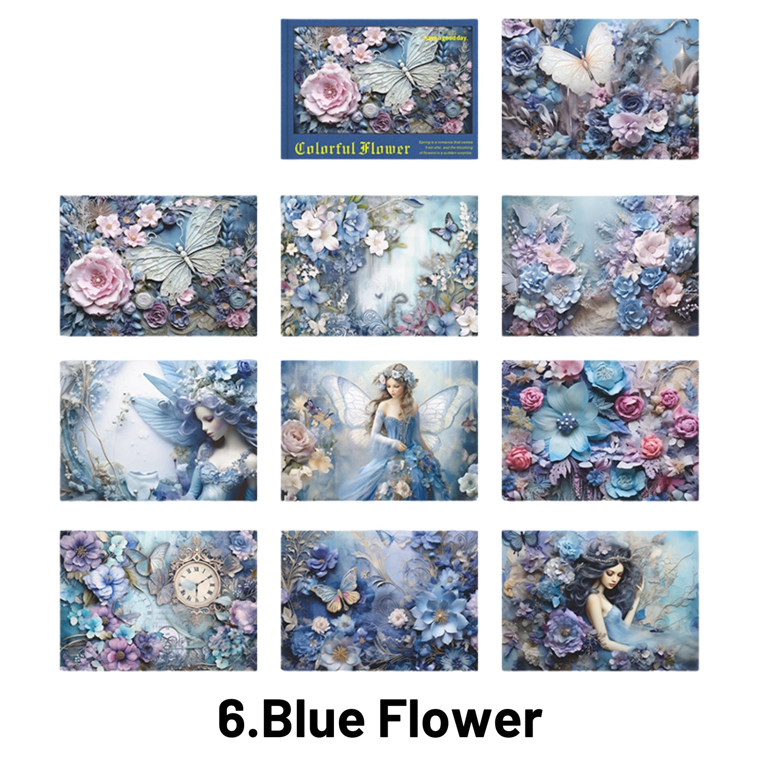 Colorful Flower Language Series Flower Material Book 22