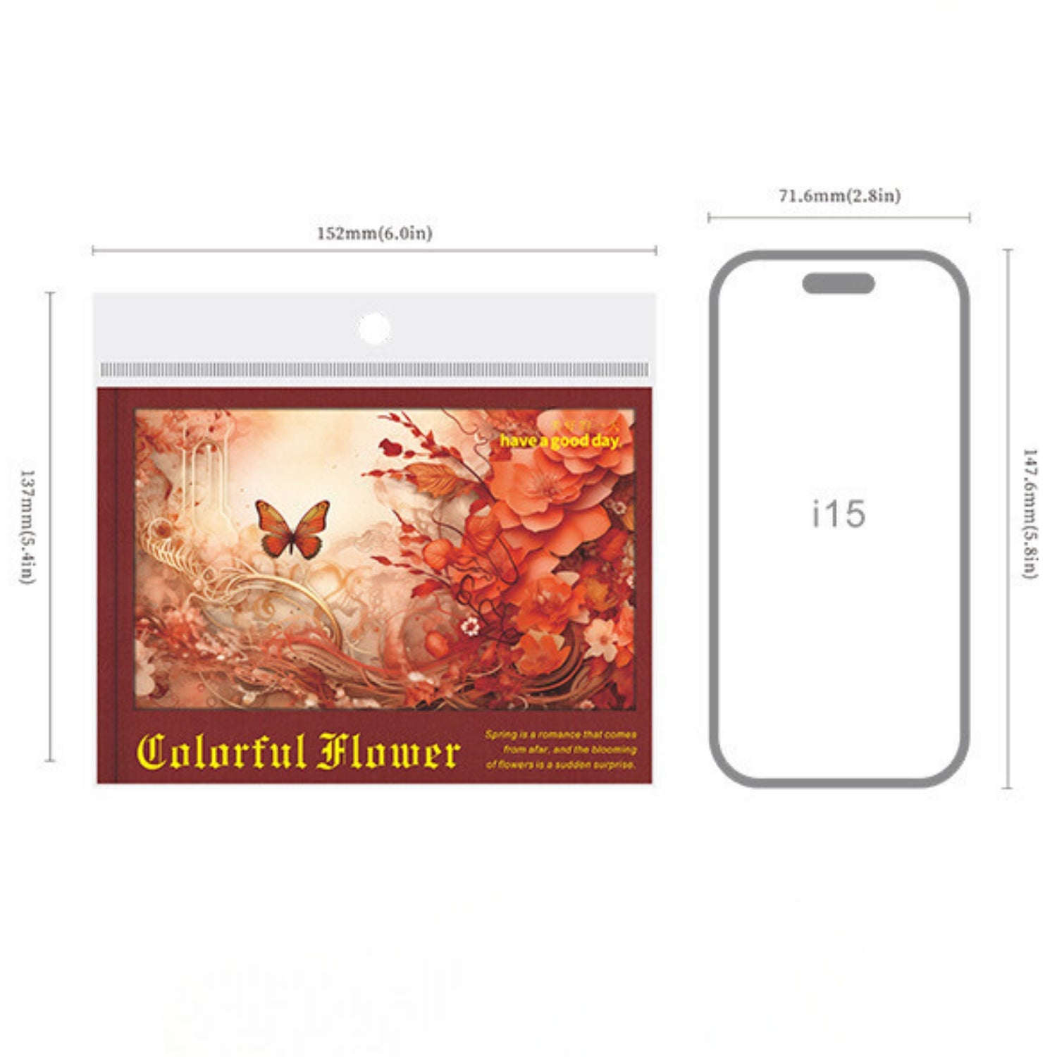 Colorful Flower Language Series Flower Material Book 6