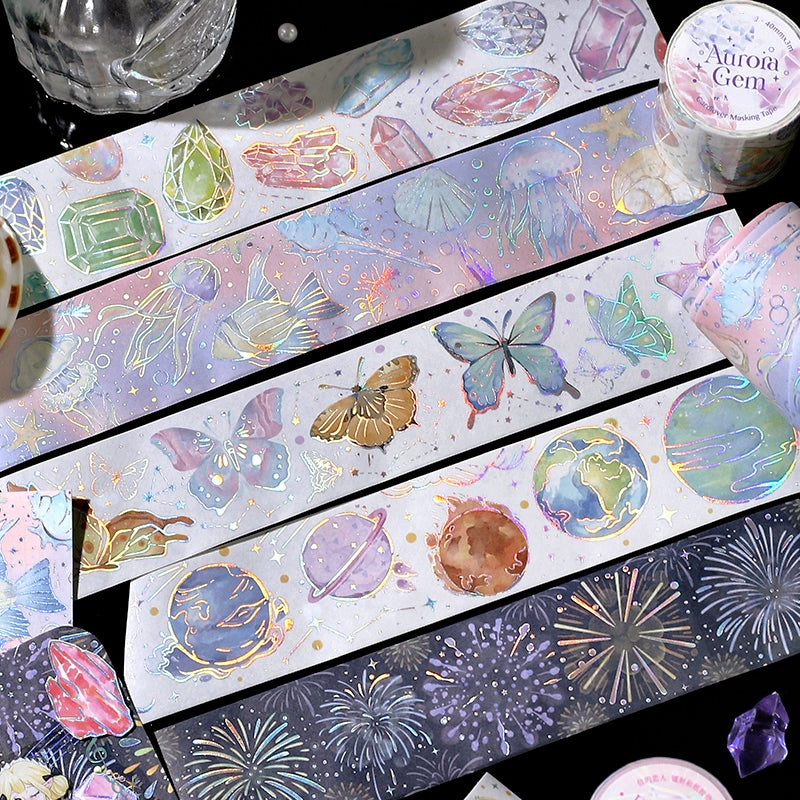 Colorful Realm Series Holographic Washi Tape a2