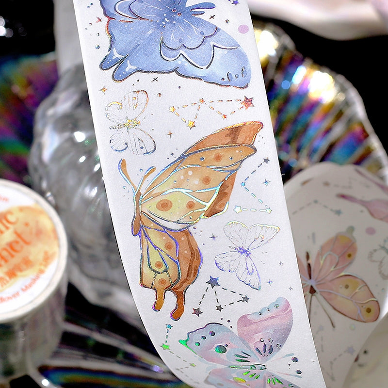 Colorful Realm Series Holographic Washi Tape c