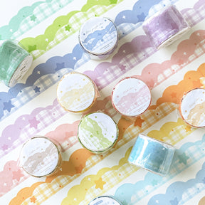 Colorful Shaped Star Clouds Washi Tape a2