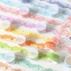 Colorful Shaped Star Clouds Washi Tape a