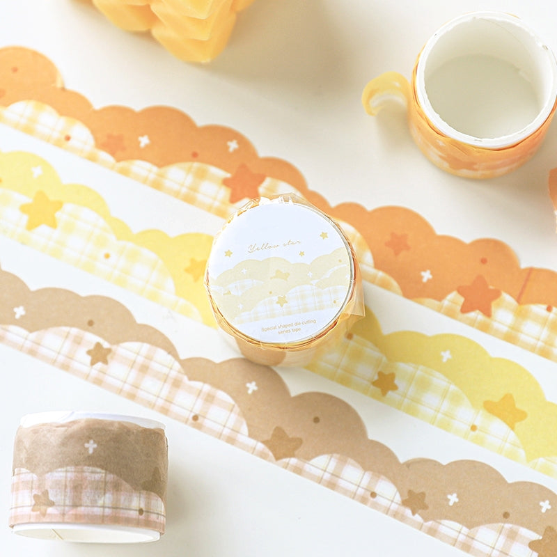 Colorful Shaped Star Clouds Washi Tape b3