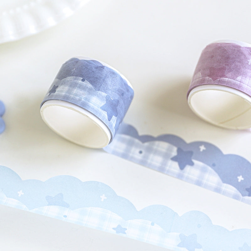 Colorful Shaped Star Clouds Washi Tape c