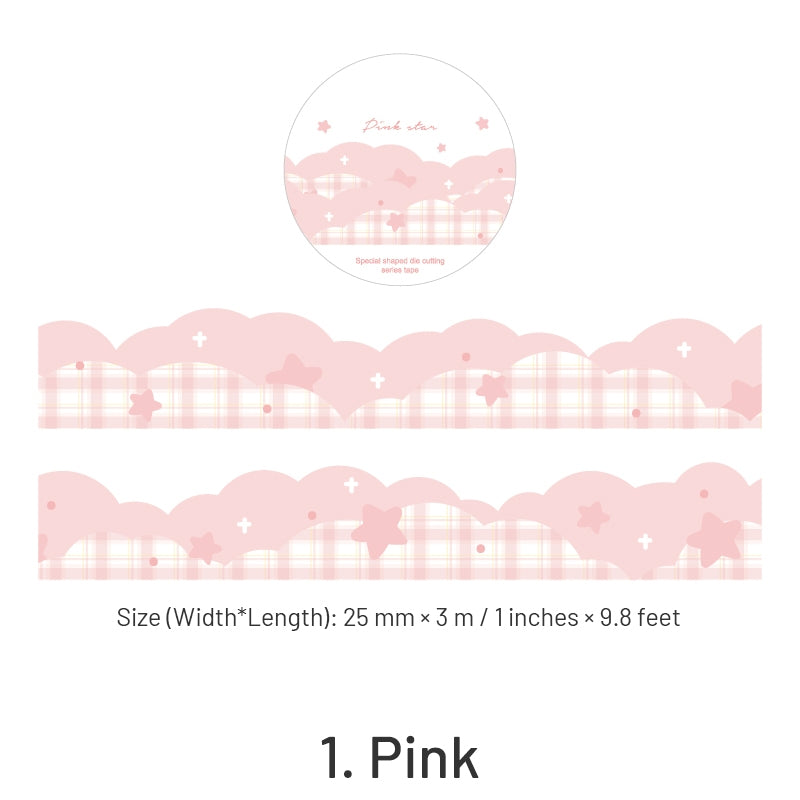 Colorful Shaped Star Clouds Washi Tape sku-1