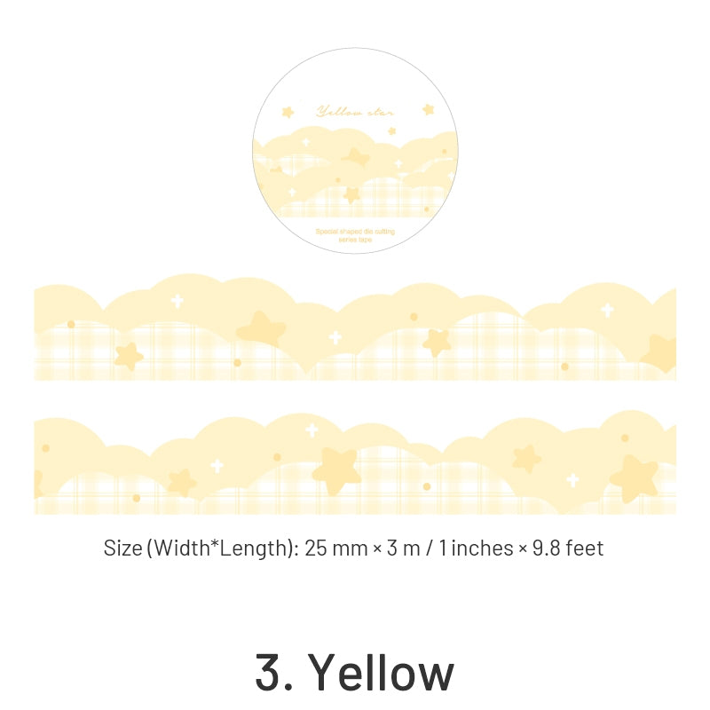 Colorful Shaped Star Clouds Washi Tape sku-3