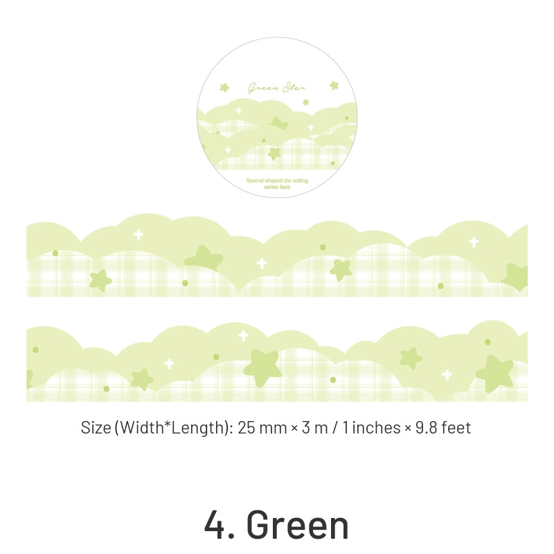 Colorful Shaped Star Clouds Washi Tape sku-4