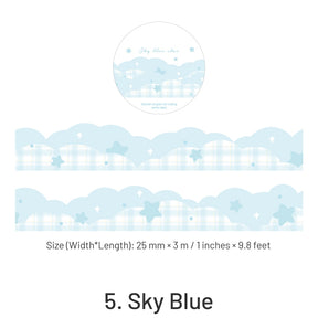 Colorful Shaped Star Clouds Washi Tape sku-5