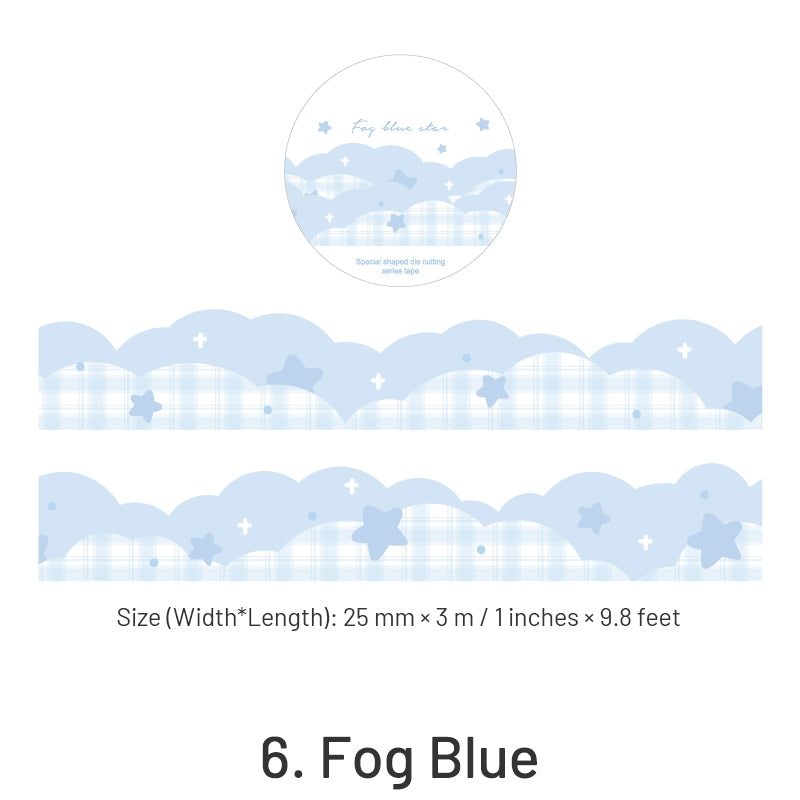 Colorful Shaped Star Clouds Washi Tape sku-6