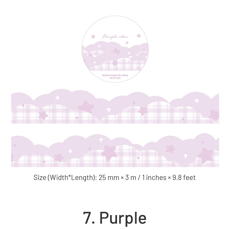 Colorful Shaped Star Clouds Washi Tape sku-7