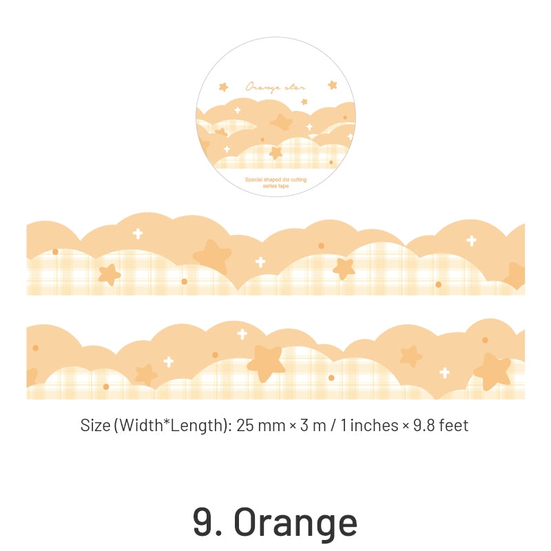 Colorful Shaped Star Clouds Washi Tape sku-9