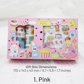 Countryside Cartoon Style Rabbit and Girl Gift Box Scrapbook Kit sku-1