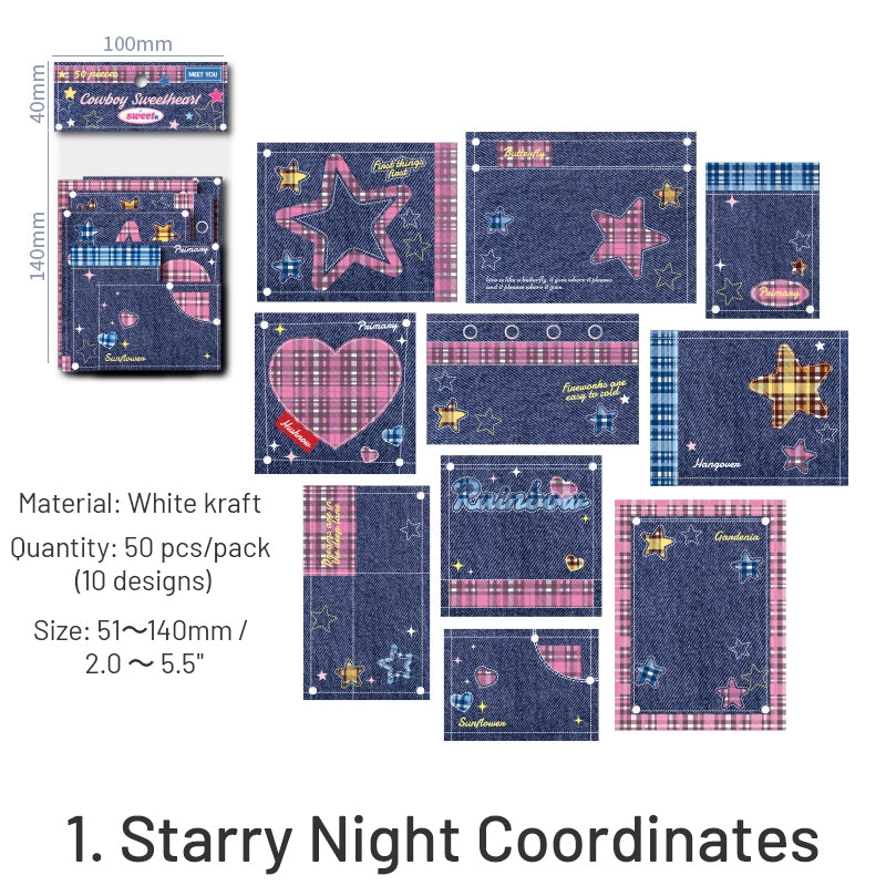 Cowboy Sweetheart Series Korean Style Sticky Notes sku-1