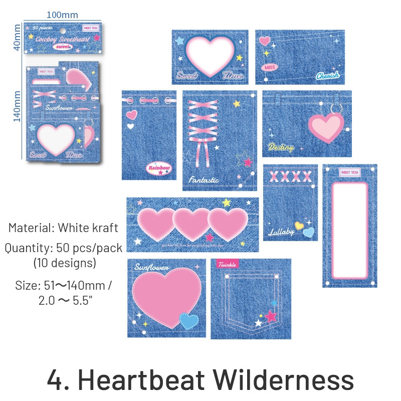 Cowboy Sweetheart Series Korean Style Sticky Notes sku-4