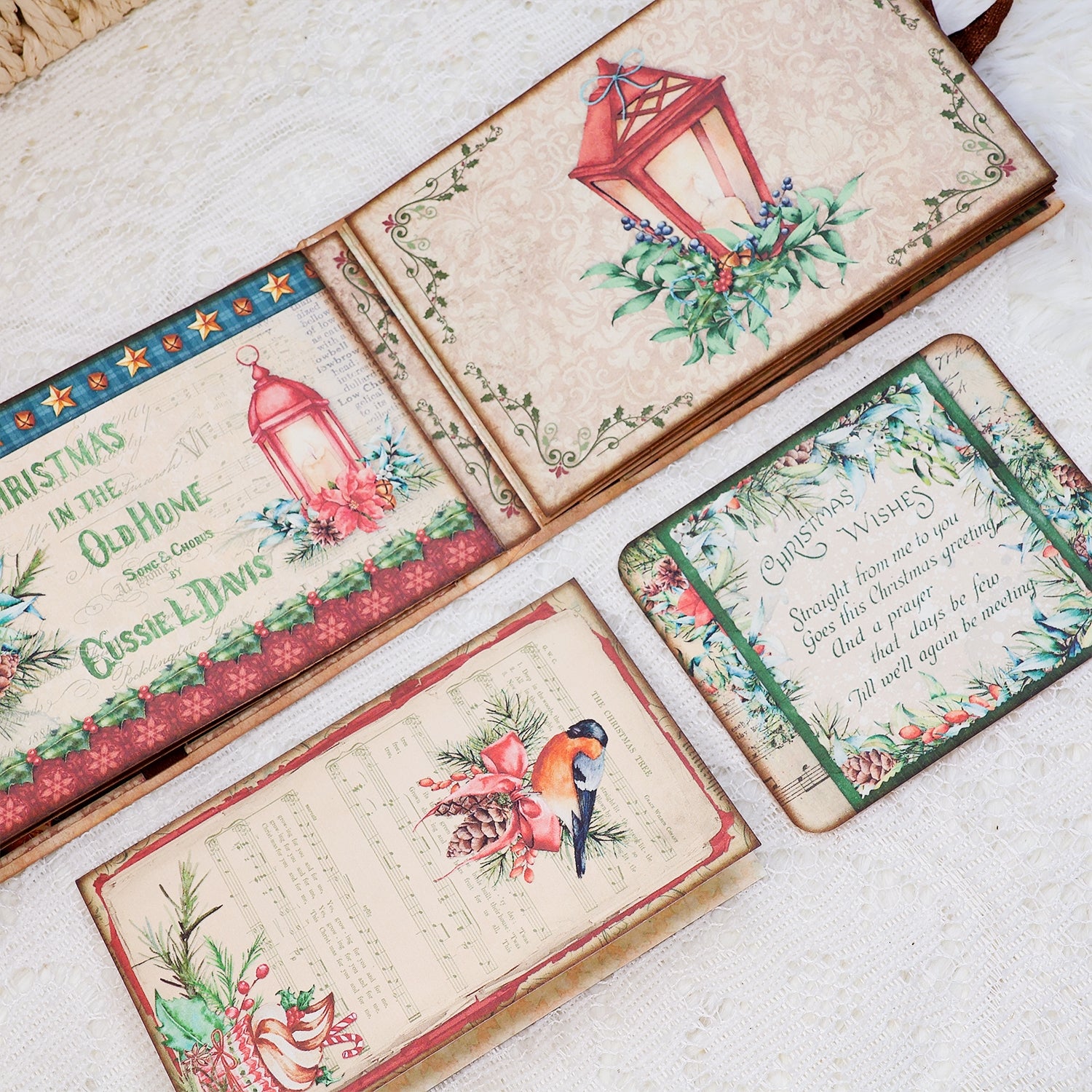 Cozy Christmas Junk Journal and Add Ons Booklet Folio Craft Kit Cozy Christmas Junk Journal and Add Ons Booklet Folio Craft Kit 002