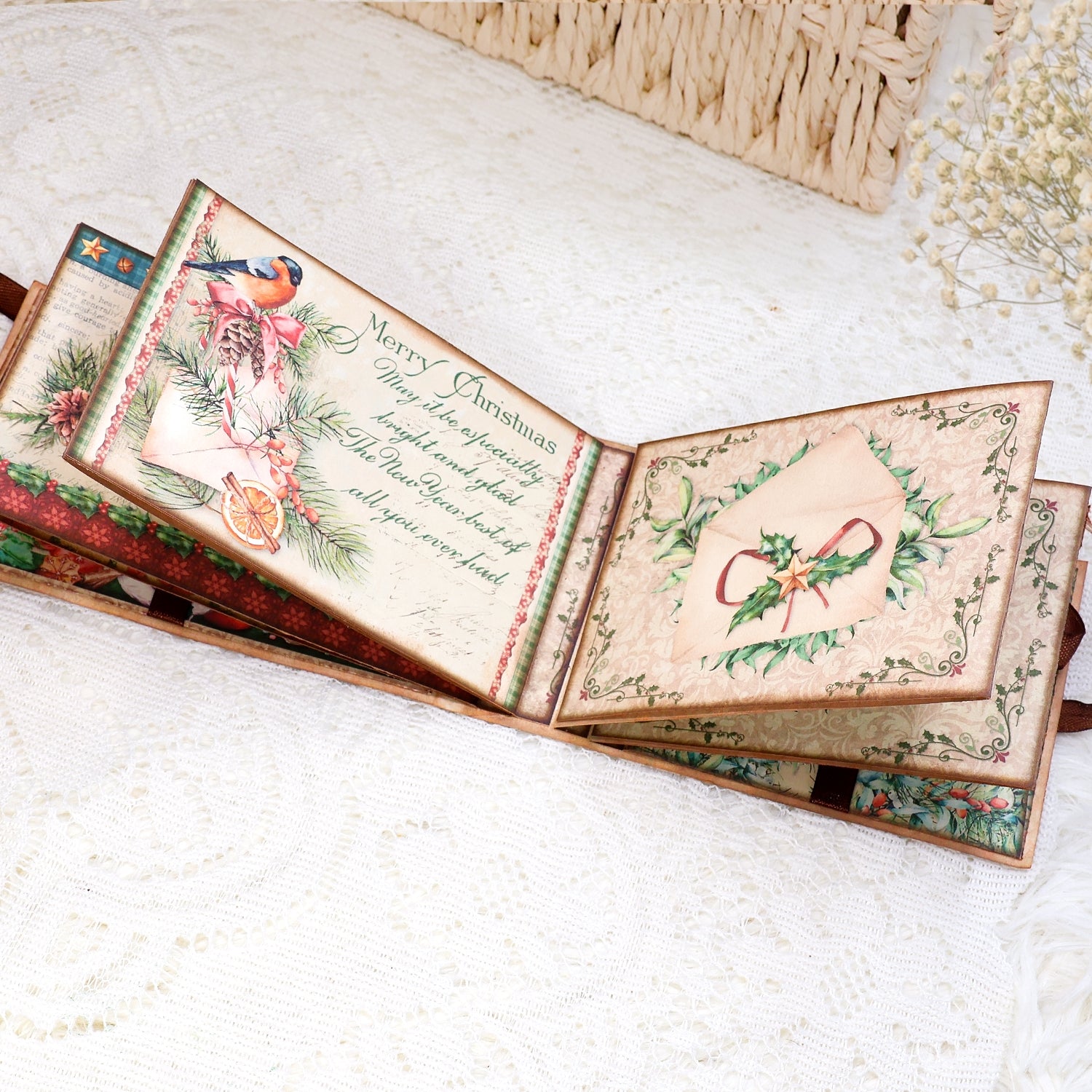 Cozy Christmas Junk Journal and Add Ons Booklet Folio Craft Kit Cozy Christmas Junk Journal and Add Ons Booklet Folio Craft Kit 007