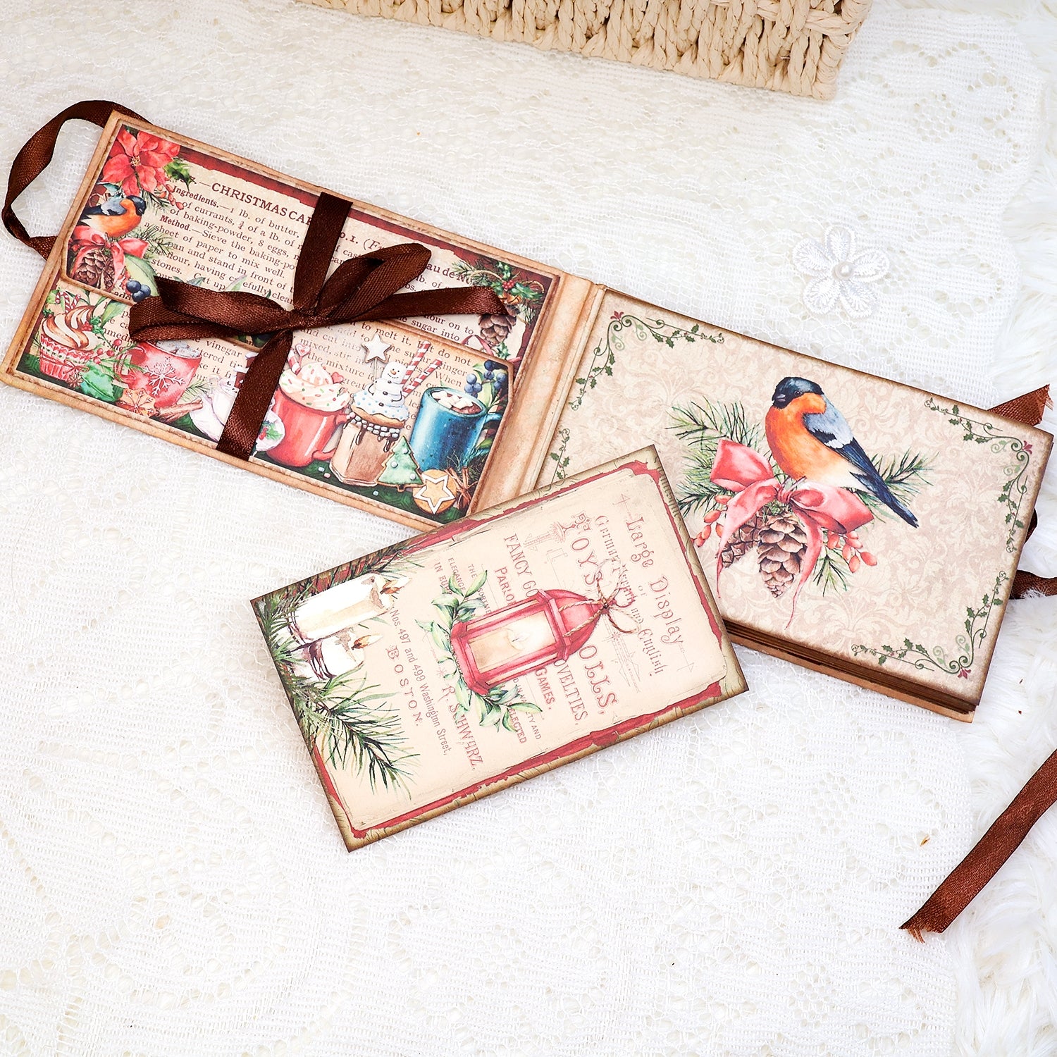 Cozy Christmas Junk Journal and Add Ons Booklet Folio Craft Kit Cozy Christmas Junk Journal and Add Ons Booklet Folio Craft Kit 009