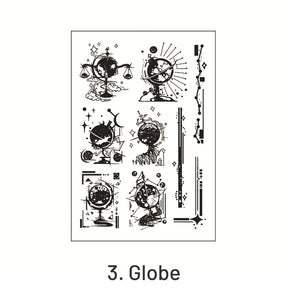 Creative Alphabet English Number Plant Postmark Clear Acrylic Stamp 3