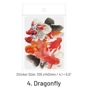 Creative Butterfly Dragonfly Decorative PET Stickers sku-4